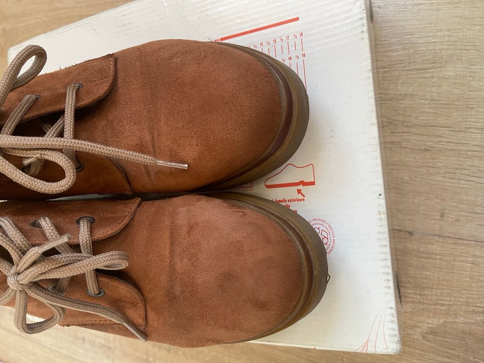 Kahverengi Süet Dolgu Topuklu Kadın Bot - Görsel 3