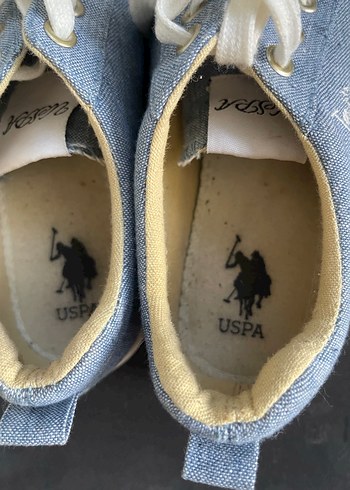 Kadın Mavi Kot Bağcıklı Dolgu Topuk Spor Ayakkabı - Görsel 3