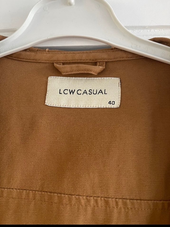 Bej Uzun Süet Düğmeli Hamile Kabanı - Görsel 2