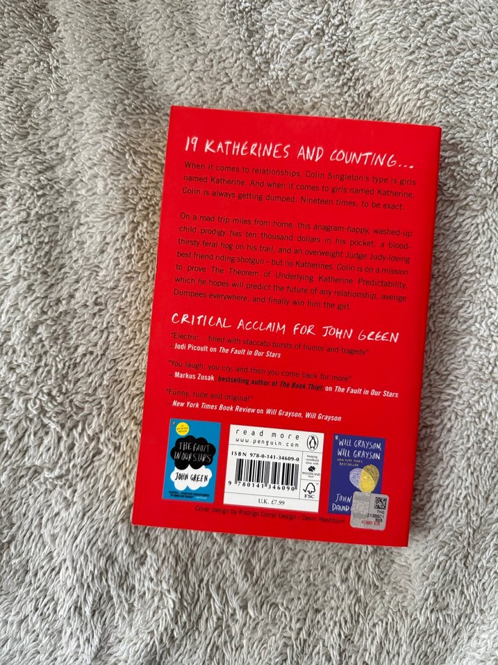 İngilizce Roman - An Abundance of Katherines - John Green - Görsel 2