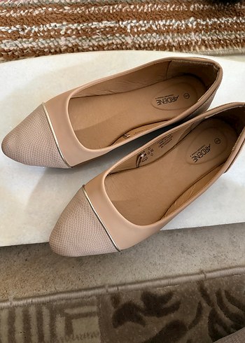 Bej Nude Renk Kadın Babet - Görsel 4