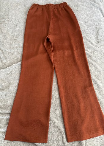 Kadın Kiremit rengi Saten Pantolon - Görsel 5