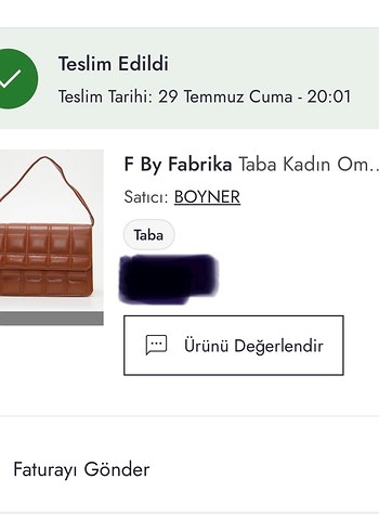 Deri Kareli Taba Renk Kadın Çanta - Görsel 7