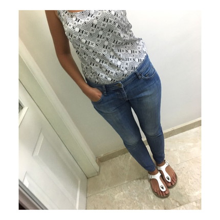 32 Beden mavi Renk Boyfriend tarzi jean