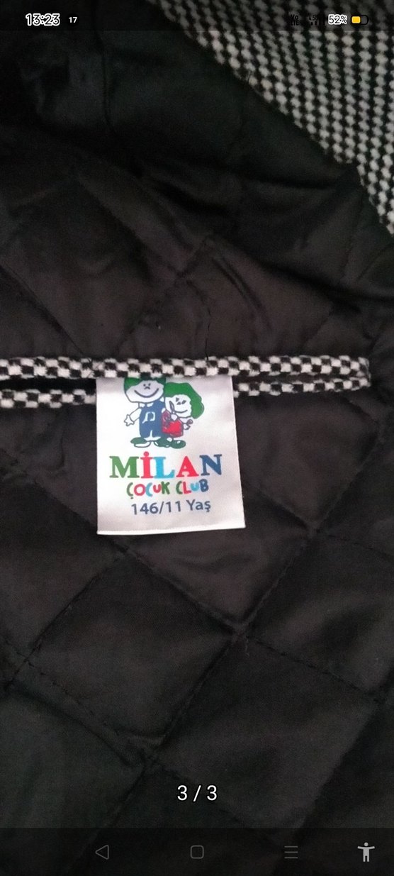 Gri Erkek çocuk kaban - Görsel 3