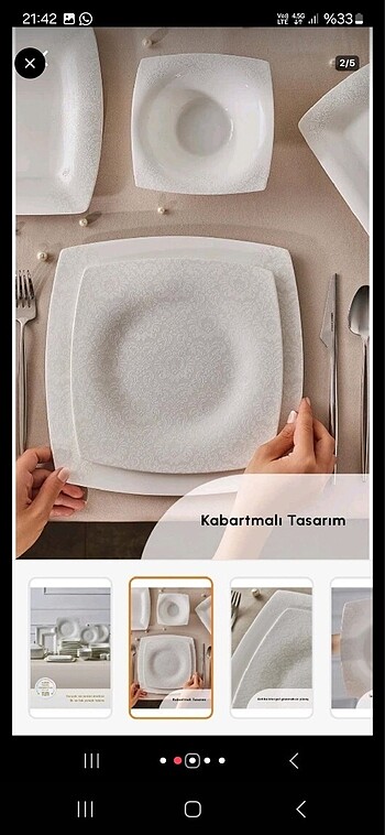 Karaca Yemek takımı 12 kişilik 62 parça