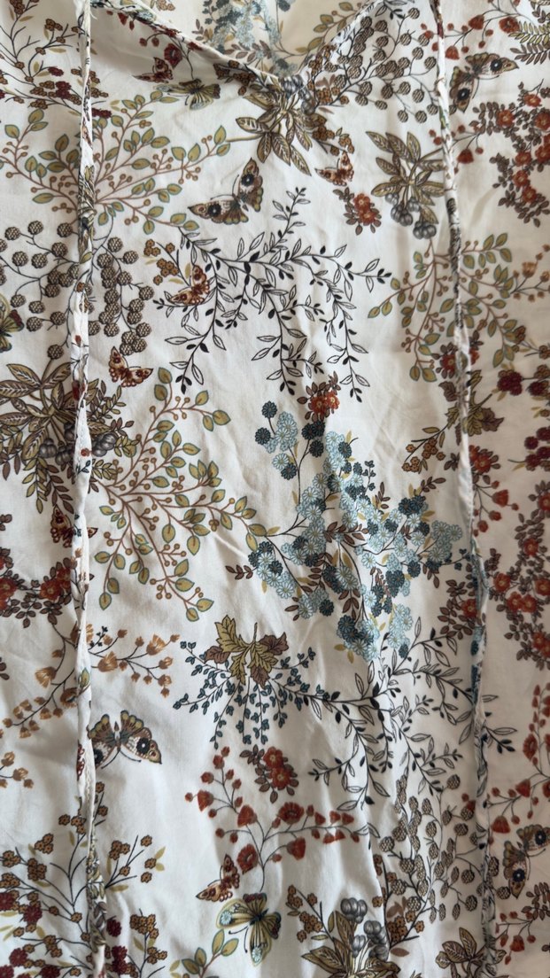 Bohem Desenli V Yaka Kolsuz Bluz - Görsel 3