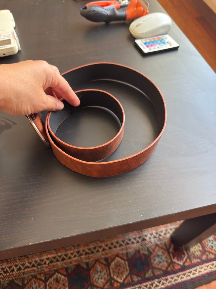 Kahverengi, Tokalı Kadın Kemer - Görsel 2