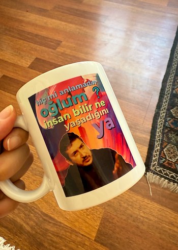 Renkli Baskılı Kupa Bardak - Görsel 4