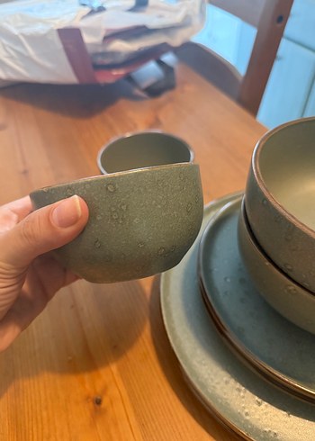 2 Kişilik Yemek Takımı - Haki Tonlarda - Görsel 6