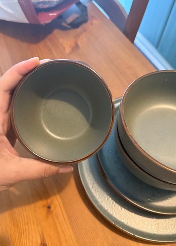 2 Kişilik Yemek Takımı - Haki Tonlarda - Görsel 7