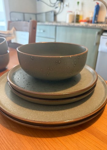 2 Kişilik Yemek Takımı - Haki Tonlarda - Görsel 5