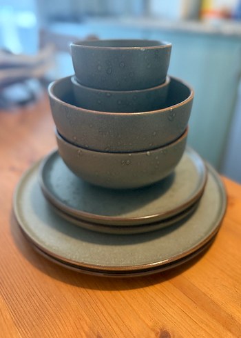 2 Kişilik Yemek Takımı - Haki Tonlarda - Görsel 8