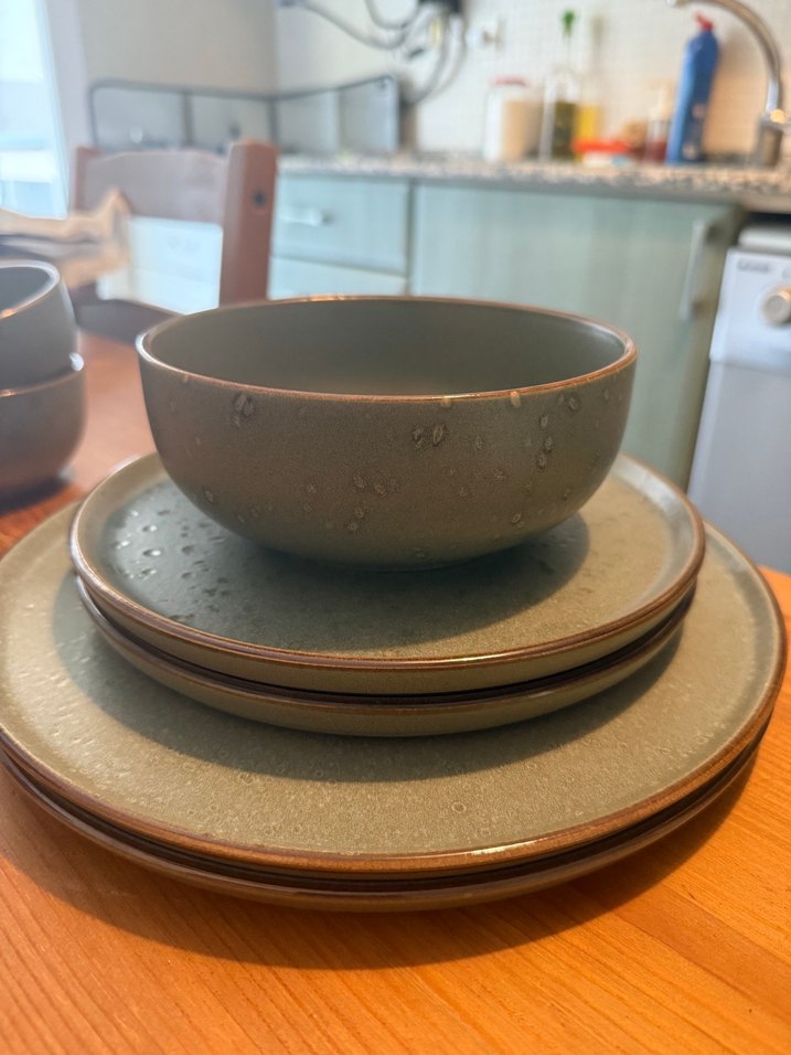 2 Kişilik Yemek Takımı - Haki Tonlarda - Görsel 5