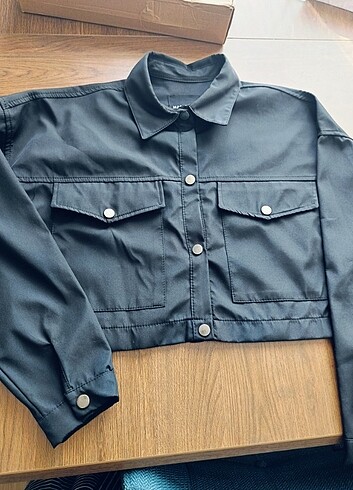 Crop ceket