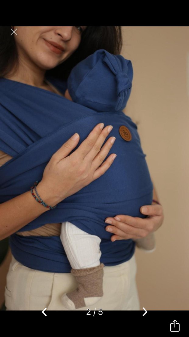 Koyu Mavi Bebek Kanguru - Görsel 2