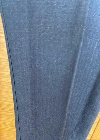 Kadın Lacivert Pilili Kumaş Pantolon - Görsel 4