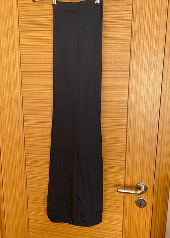 Kadın Lacivert Pilili Kumaş Pantolon - Görsel 6