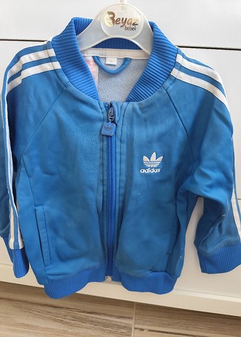 Mavi Erkek Çocuk Fermuarlı Sweatshirt