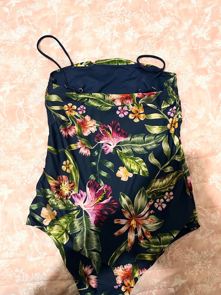 Çiçek Desenli İnce Askılı Bohem Mayo - Görsel 4