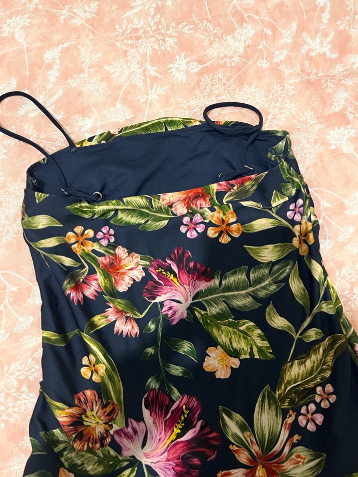 Çiçek Desenli İnce Askılı Bohem Mayo - Görsel 3