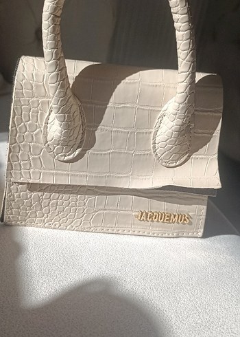Diğer Beyaz Yılan Desenli Deri Kadın Çanta