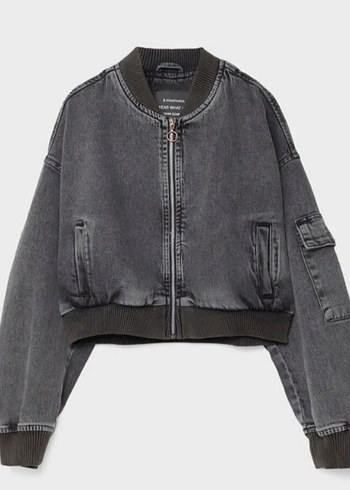 Stradivarius Kadın Denim Bomber Ceket
