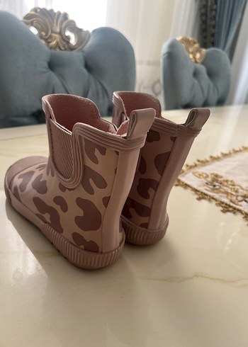 Leopar Desenli Pembe Kız Çocuk Yağmur Botu - Görsel 3