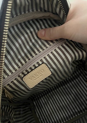 Vakko Kahverengi Deri Sırt Çantası - Görsel 5