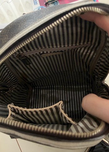 Vakko Kahverengi Deri Sırt Çantası - Görsel 4