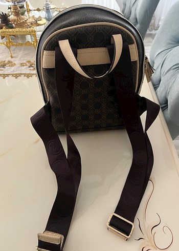 Vakko Kahverengi Deri Sırt Çantası - Görsel 3