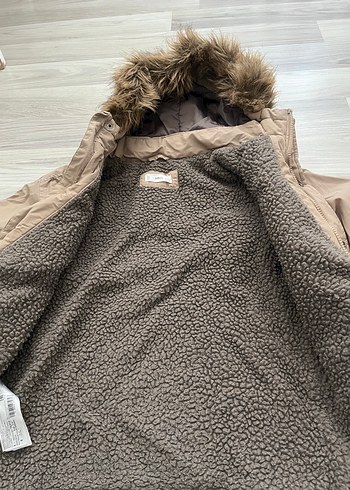 Kürklü Kapüşonlu mont - Görsel 4