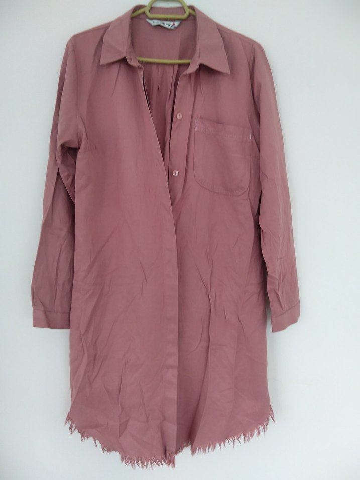 Keten Gömlek Tunik - Görsel 3