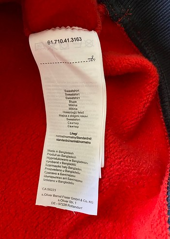 Koyu Kırmızı Kapüşonlu Erkek Çocuk Sweatshirt - Görsel 4