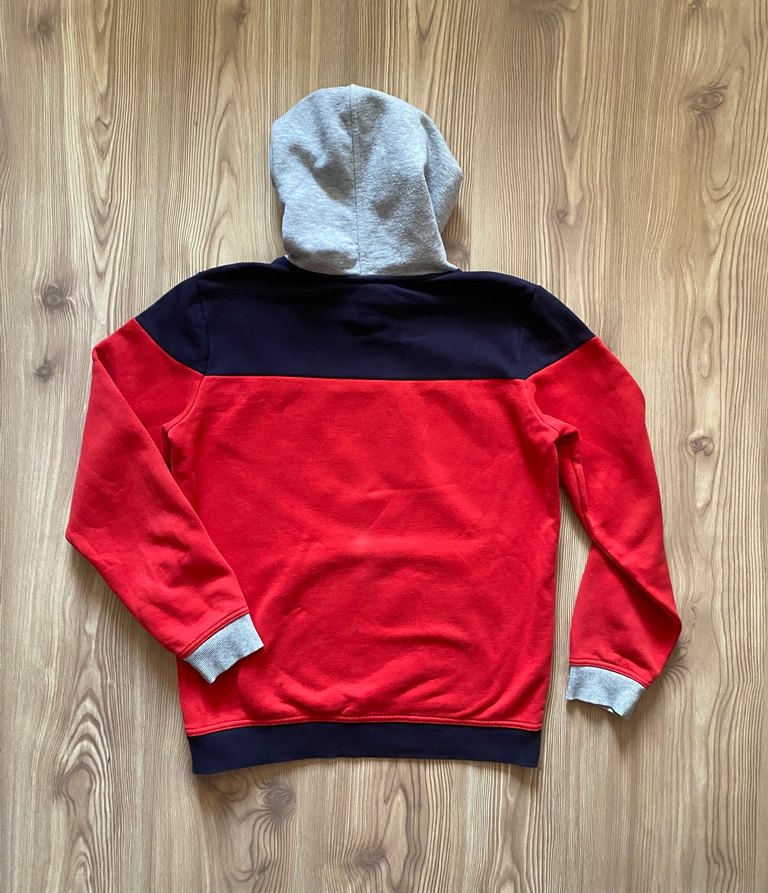 Koyu Kırmızı Kapüşonlu Erkek Çocuk Sweatshirt - Görsel 5