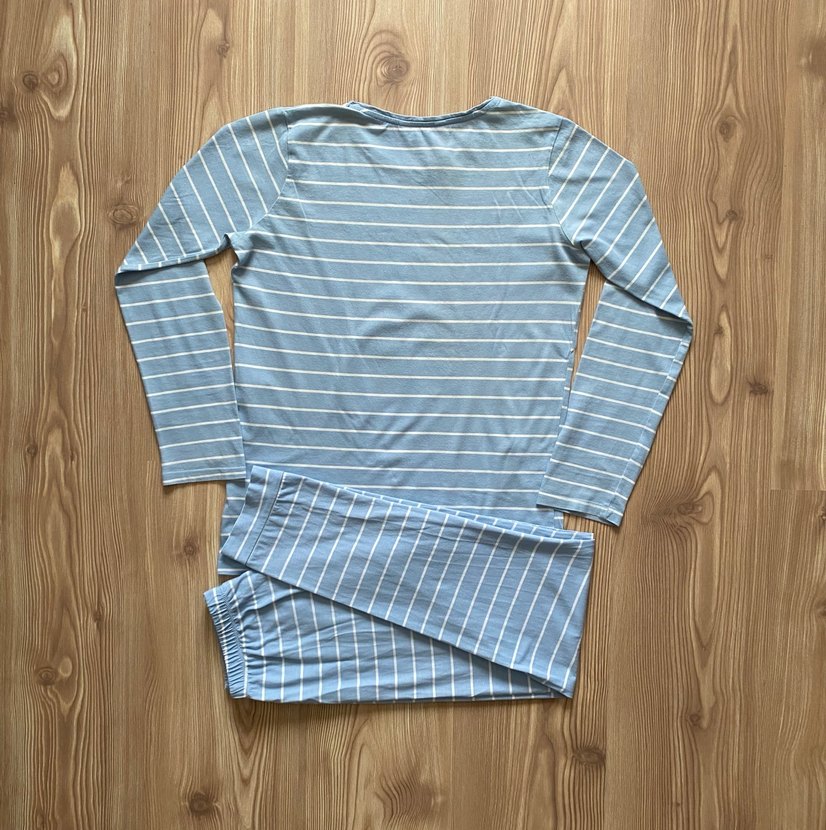 Mavi Baskılı Uzun Kollu Erkek Çocuk Pijaması - Görsel 4