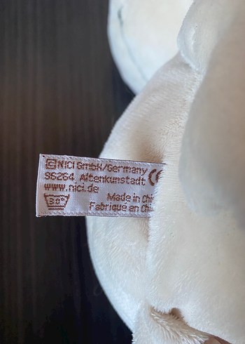 Kalp Detaylı Bej Peluş Oyuncak - Görsel 5