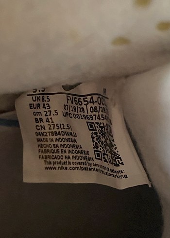 Gri Beyaz Erkek Basketbol Ayakkabısı 43 numara - Görsel 6