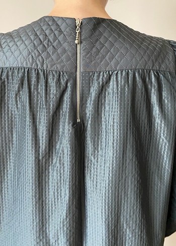 Gri Midi Günlük Elbise - Görsel 3