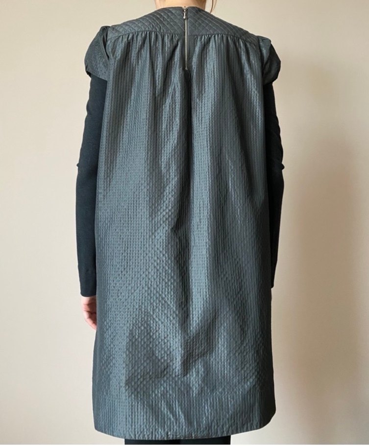 Gri Midi Günlük Elbise - Görsel 2