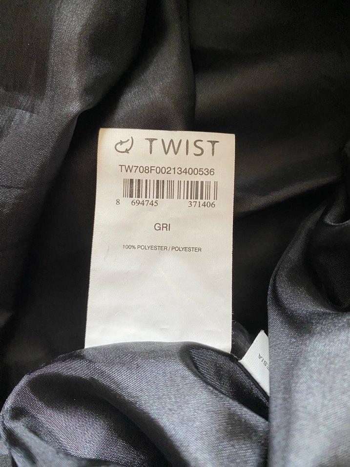 Gri Midi Günlük Elbise - Görsel 5