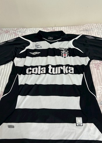 Beşiktaş Besiktas Siyah Beyaz Cizgili Futbol Formasi