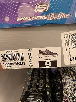 39 Beden siyah Renk Skechers dlites