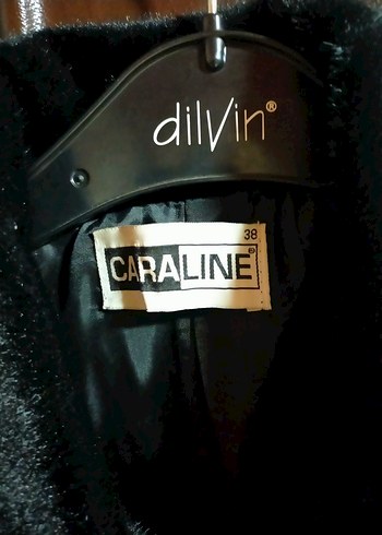 Düğmeli Siyah Midi Kadın Kaban - Görsel 4