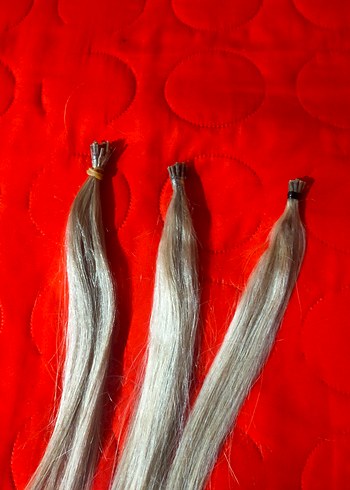 Gri İpeksi Püsküllü Kadın Saç Aksesuarı - Görsel 3