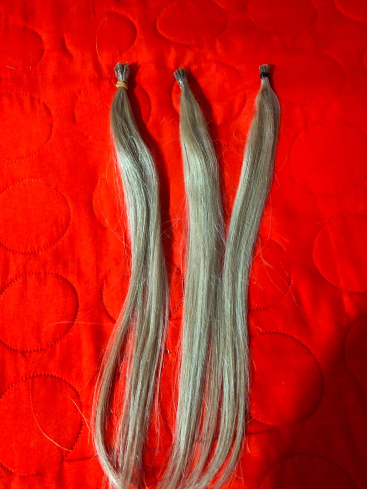 Gri İpeksi Püsküllü Kadın Saç Aksesuarı - Görsel 2