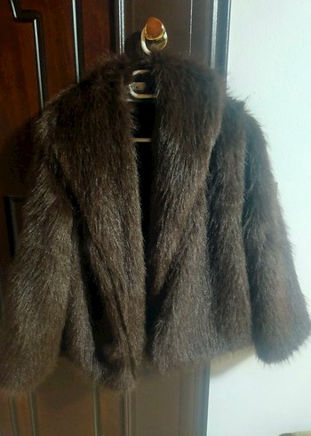 Kahverengi Kürk Detaylı Kadın - Görsel 2