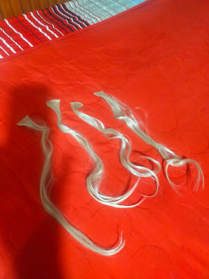 Kırmızı Elastik İpek Saç Aksesuarı - Görsel 2