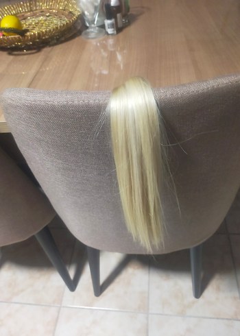 4O ÂDET 40 cm uzunluğu gerçek saç boncuklu  kaynak - Görsel 3