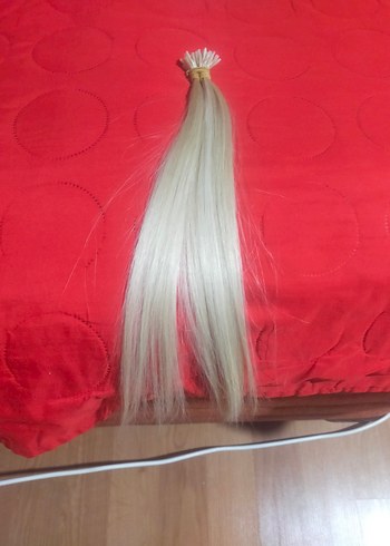 4O ÂDET 40 cm uzunluğu gerçek saç boncuklu  kaynak - Görsel 2